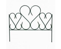 Заборчик "Амурный" ст.трубка, дл.5-ти секций 3,9м (уп,5 секций) зел.