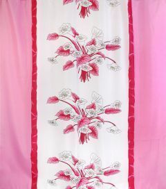 Штора для ванной тканевая розовая, 1345, "Залел", 180*200