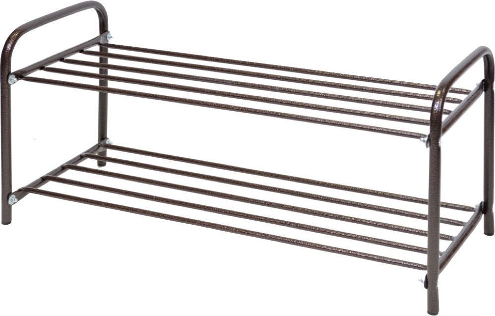 Этажерка "Комфорт2" низкая (360х330х800) 2-х ярусн.разборн. ЭТК2/А медн.антик Ника