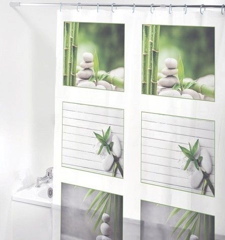 Штора для ванной полиэтиленовая серая 3, "Релакс", 180*180