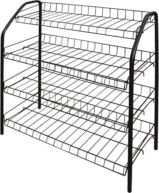 Этажерка 1 для обуви разборн. ЭТ1/Ч (700х660х300) 4 полки. черн.Ника