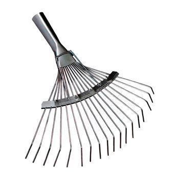 Грабли веерные 22 зуб. проволочные оцинк. с черенком* (упак. 10шт.)