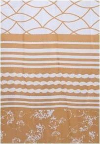 Штора для ванной тканевая оранжевая, АС-4, GINI 180*180