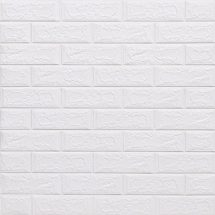 Панель самокл. 3D 700х770х3,0мм арт.311 «Кирпич белый» (упак. 10/15шт.) (ДЕКОФИКС)