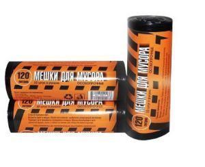 Мешки для мусора 120л. "Полосатик", особопрочные, рулон 10шт.
