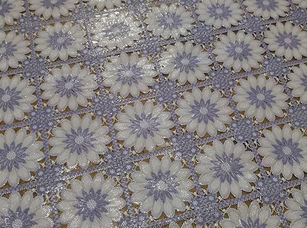 Клеенка ажурная "Лейс" 027B (/большие цветы) (1.32х22м)
