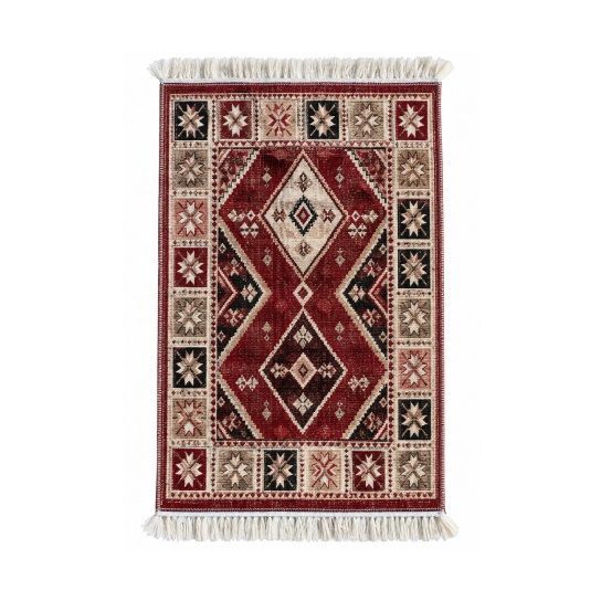 Коврик из хлопка 60*120 крем./кор. UK70431 Kilim Usak