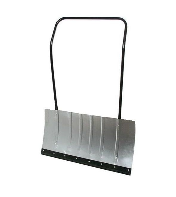 Лопата (движок, скрепер) для снега 750х430 формованный оцинк. с мет.накл с П-образн.ручкой
