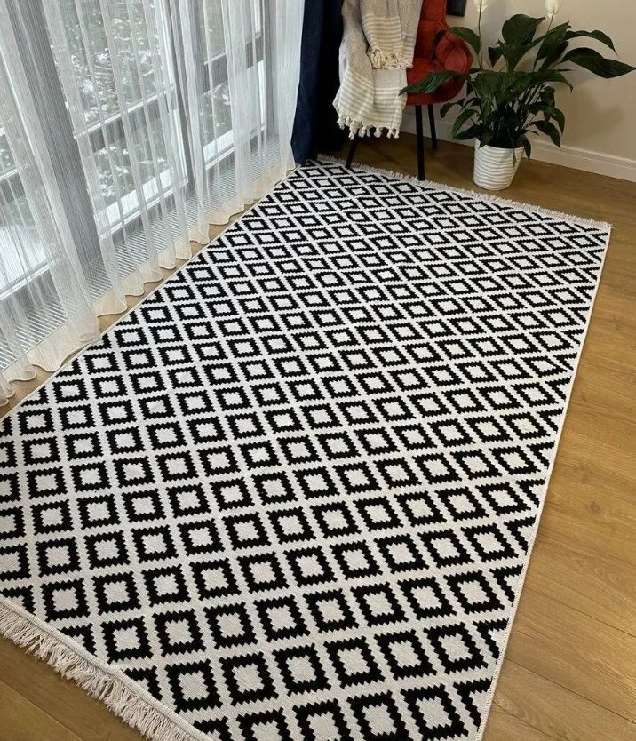 Коврик из хлопка 80*150 беж. 59634 Kilim GOLD