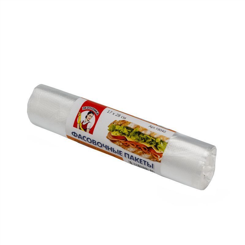 Пакеты 17*28 для бутербродов , рулон 100 шт, арт. 19040