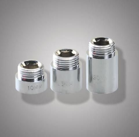 Удлинитель резьбовой латун. F 353.05070 (S3/4F*3/4М-70) (упак 5шт.)