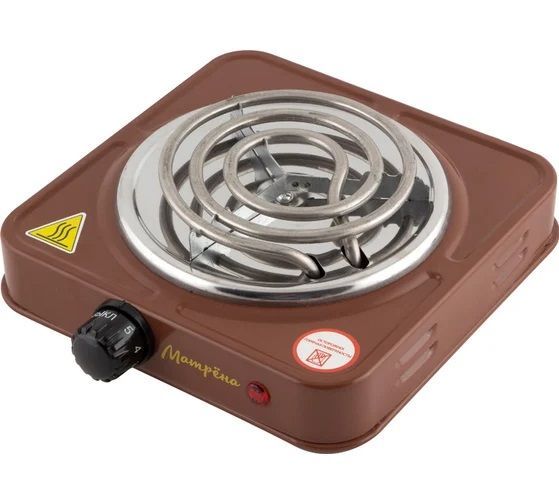 Электроплитка  Матрена МА-061 (1конф. 1,0кВт, диск) коричн.