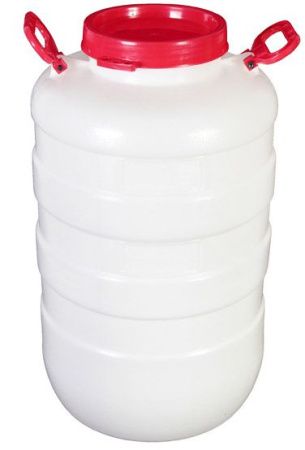 Бочка 60л с широким горлом белая Ижевск