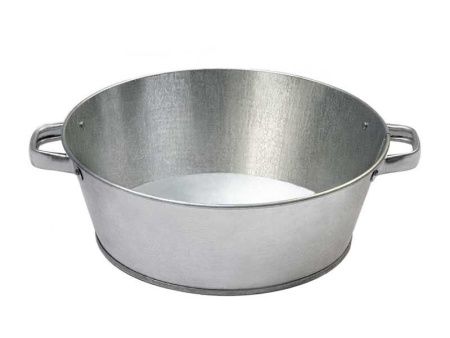 Таз оцинкованный 9л круглый