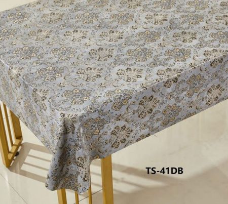 Клеенка на тк.основе лазерная "Жемчуг с принтом" 21697 (1.37х20м)