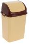 Ведро для мусора 18л бежевое "Камелия"