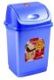 Ведро для мусора 4л голубое "Камелия"