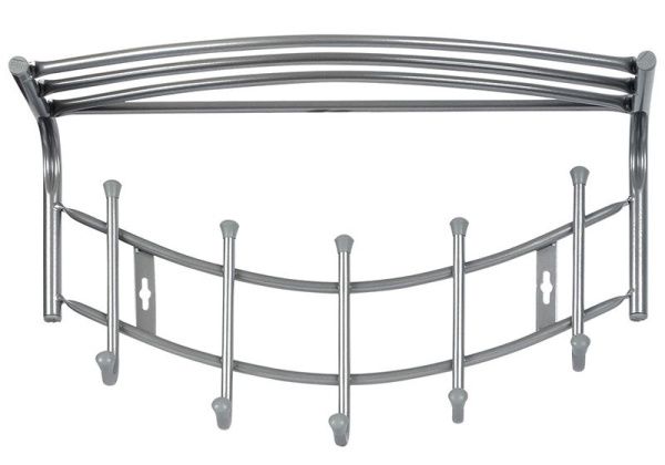 Вешалка настенная ВНП4/МС (матовый серый) Ника (упак.5шт.)