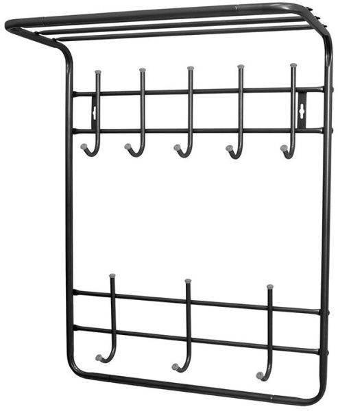 Вешалка настенная ВПТ8/Ч (черный) Ника