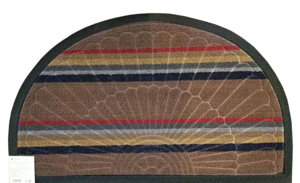 Коврик ворсовой Мультиколор 50х80 полукруг коричневый