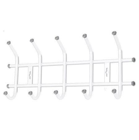 Вешалка настенная ВНТ5М/МБ 5-крючков (485 х 215 мм.) матовый бел. Ника (упак.5 )