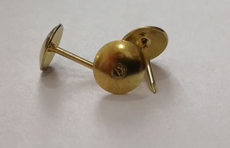 Гвоздь декоративный обивочный 12мм (упак.50шт.) золото Китай