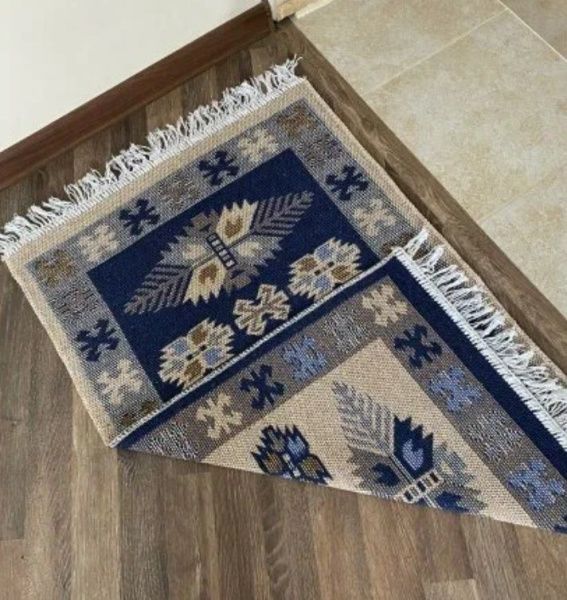 Коврик из хлопка 60*90 син. UK01 Kilim Usak