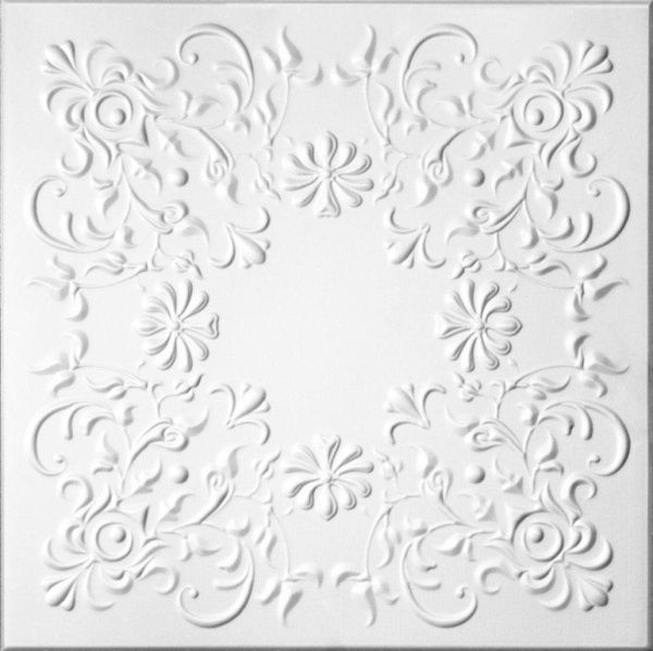 Плитка потолочная белая ламинированная Солид С-2069/36 (упак.144 шт.)