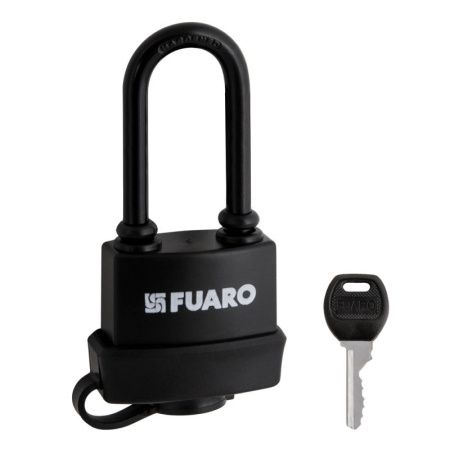 Замок навесной PL-WEATHER-3660 LS 3key BLACK удл. дужка, англ. /блистер