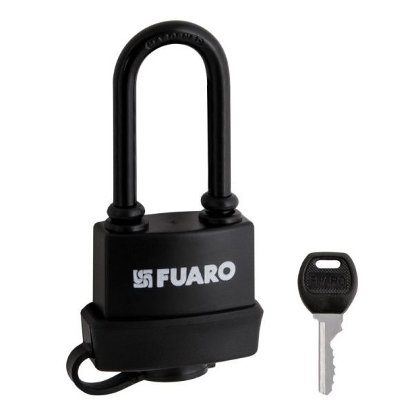 Замок навесной PL-WEATHER-3660 LS 3key BLACK удл. дужка, англ. /блистер