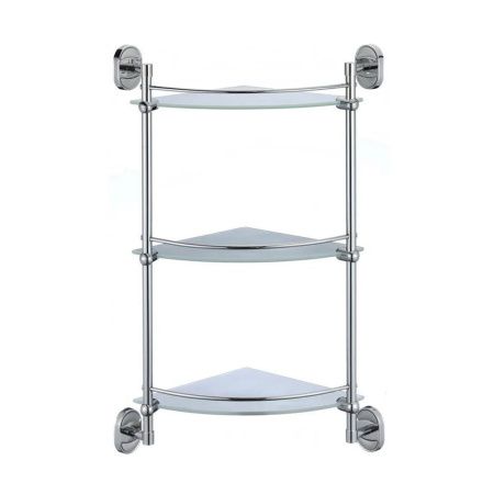 Полка стеклянная угловая 3-х ярусная P2907-3 (29 серия)