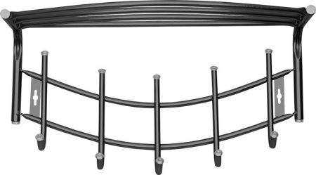 Вешалка настенная ВНП4/Ч (черн.) Ника (упак.5шт.)