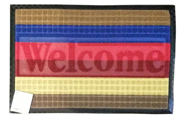 Коврик ворсовой Мультиколор 40х60 прямоугольный радуга