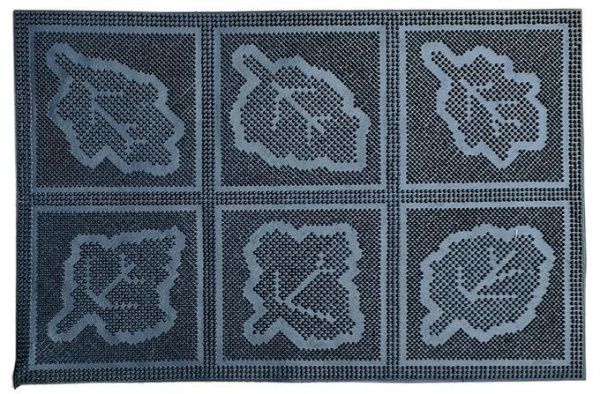 Коврик резиновый PIN MAT 45х75 (листья)