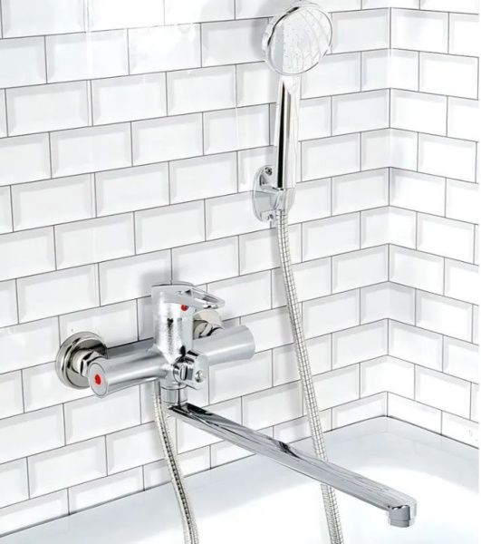 Смеситель для ванны и умывальника монокомандный хром Potato Эверест B 22-270 GS