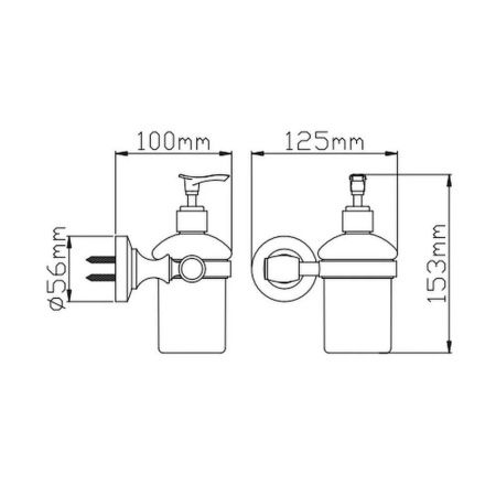 Дозатор для жидкого мыла P2627 (26 серия)