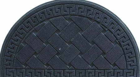 Коврик резиновый PIN MAT 45х75 (Welcomе) полукруг