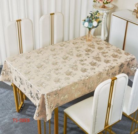 Клеенка на тк.основе лазерная "Жемчуг с принтом" 21694 (1.37х20м)