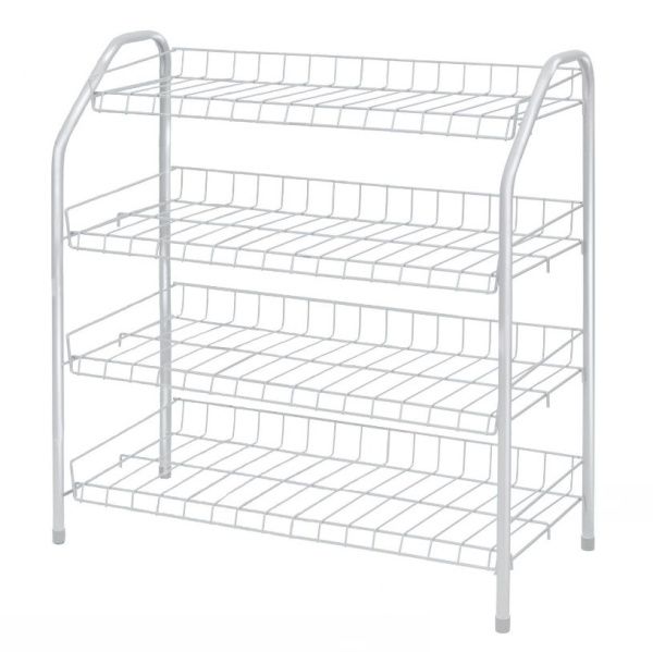 Этажерка 1 для обуви разборн. ЭТ1/МБ (700х660х300) 4 полки. матовый белый Ника