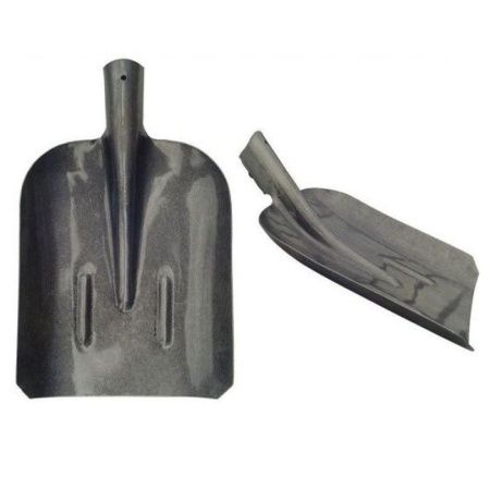 Лопата для снега металлическая 450*380 порошковый окрас без мет.планки подборочная (упак 5шт.)