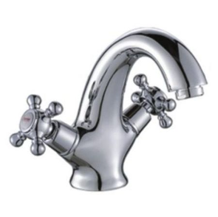 Смеситель для раковины двухручковый черный Potato P 10322-6