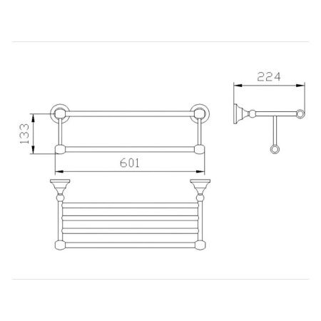 Полка для полотенец P2611 (26 серия)