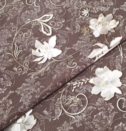 Клеенка на тк.основе лазерная "Жемчуг с принтом" 21695 (1.37х20м)