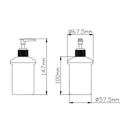 Дозатор для жидкого мыла P1827 (18 серия)