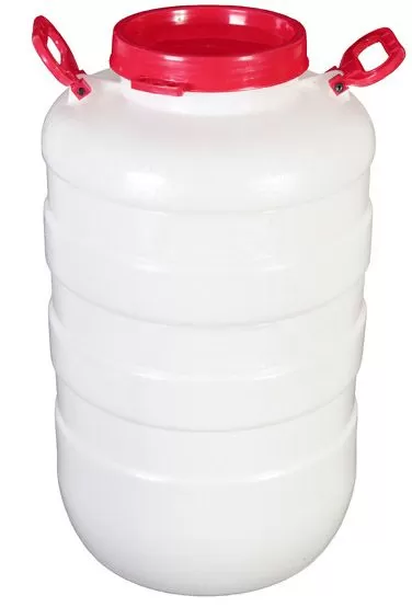 Бочка 60л с широким горлом белая Ижевск