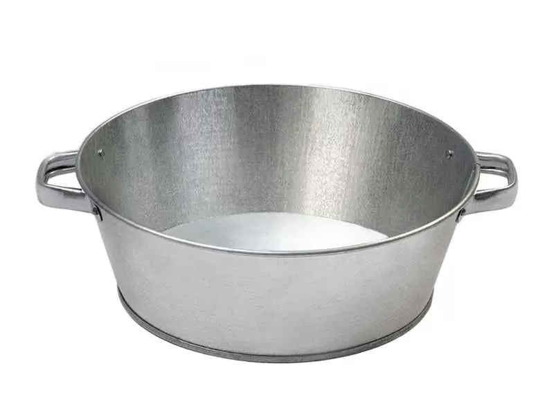 Таз оцинкованный 9л круглый