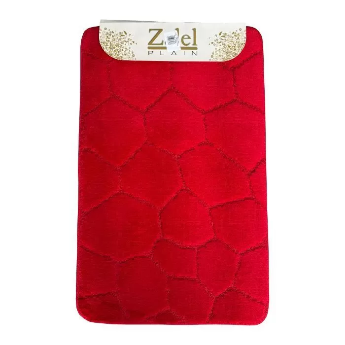 Набор ковриков Залел (1предмет) 55х85-90см красный