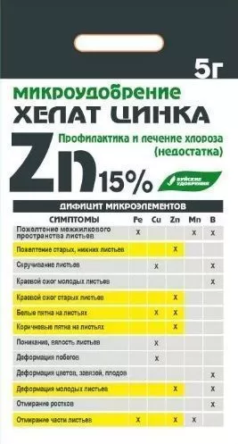 Хелат цинка 5г (30 шт.)