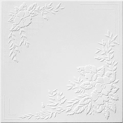 Плитка потолочная белая ламинированная Солид С-2068/40 (упак.160 шт.)