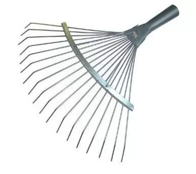 Грабли веерные 20 зуб. проволочные оцинк. с черенком* (упак.10шт.)